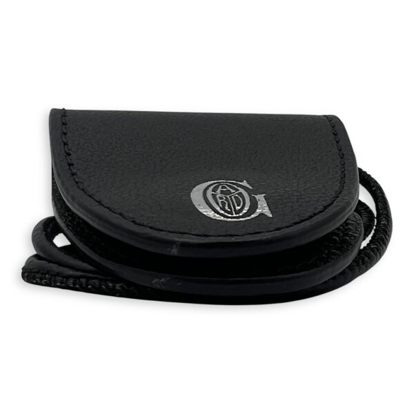 Universal Black Bag Clip in Calfskin, Silver hardware - Image 8