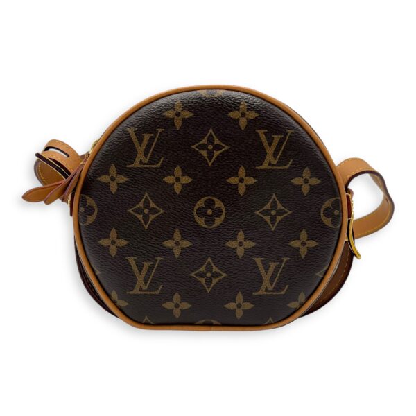 Boite a Chapeau PM Brown Crossbody Bag in Monogram Coated Canvas, Gold hardware - Image 3