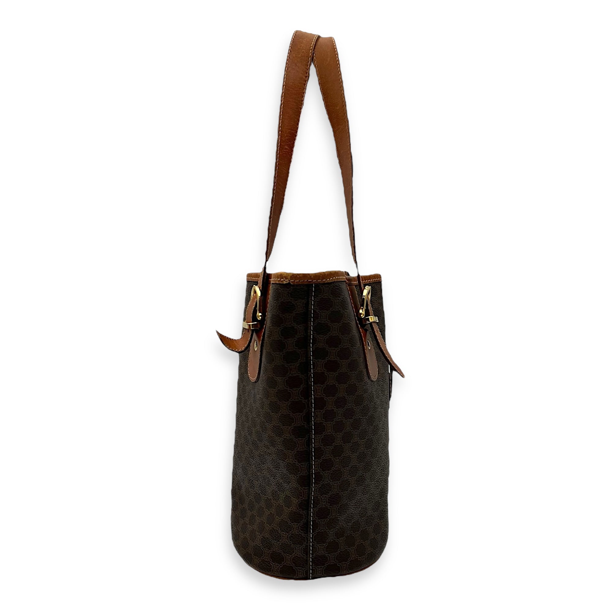 Macadam Shoulder Bag Brown in Coated Canvas, Gold hardware - Image 4