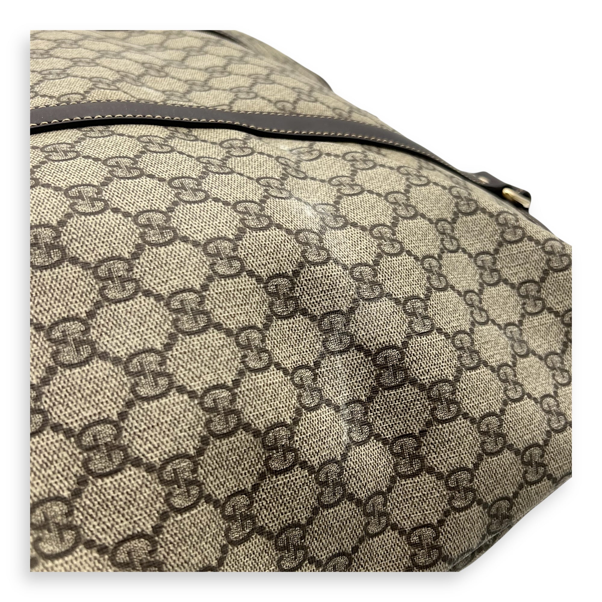 GG Tote Bag Brown in Jacquard, Gold hardware - Image 9
