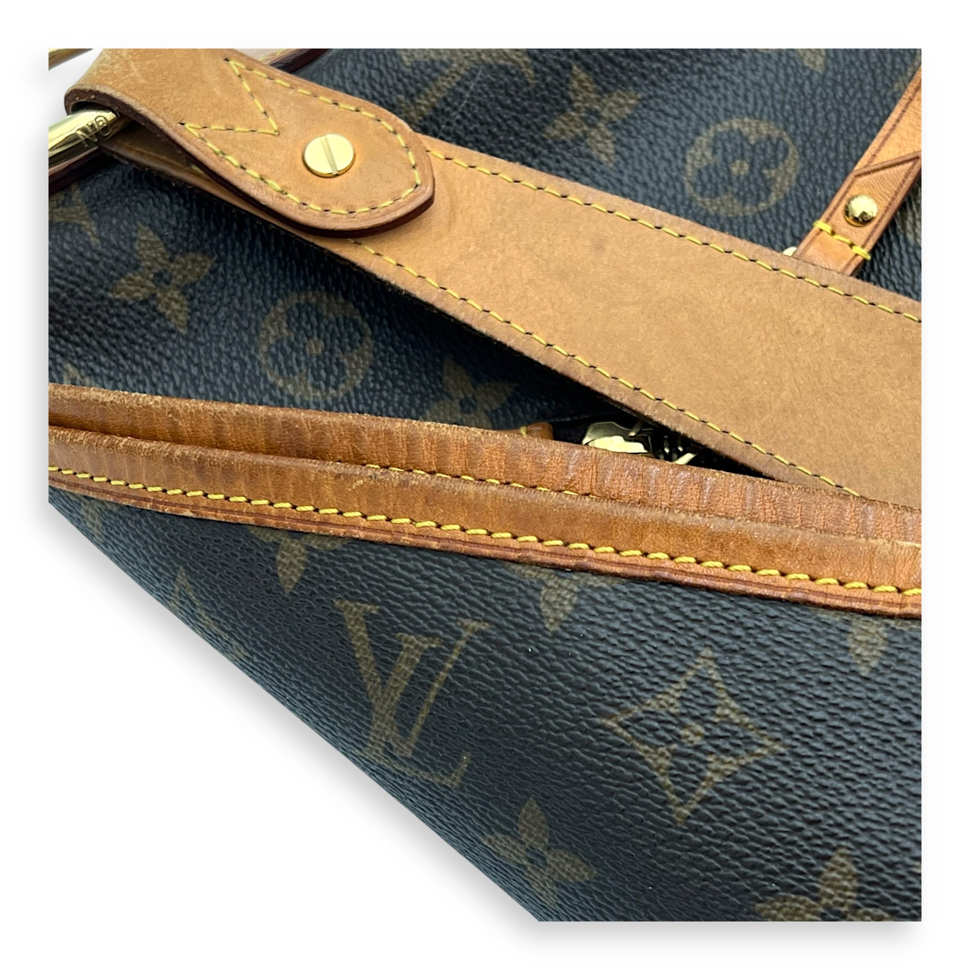 Delightful Shoulder Bag GM Brown in Monogram Coated Canvas, Gold hardware - Image 14