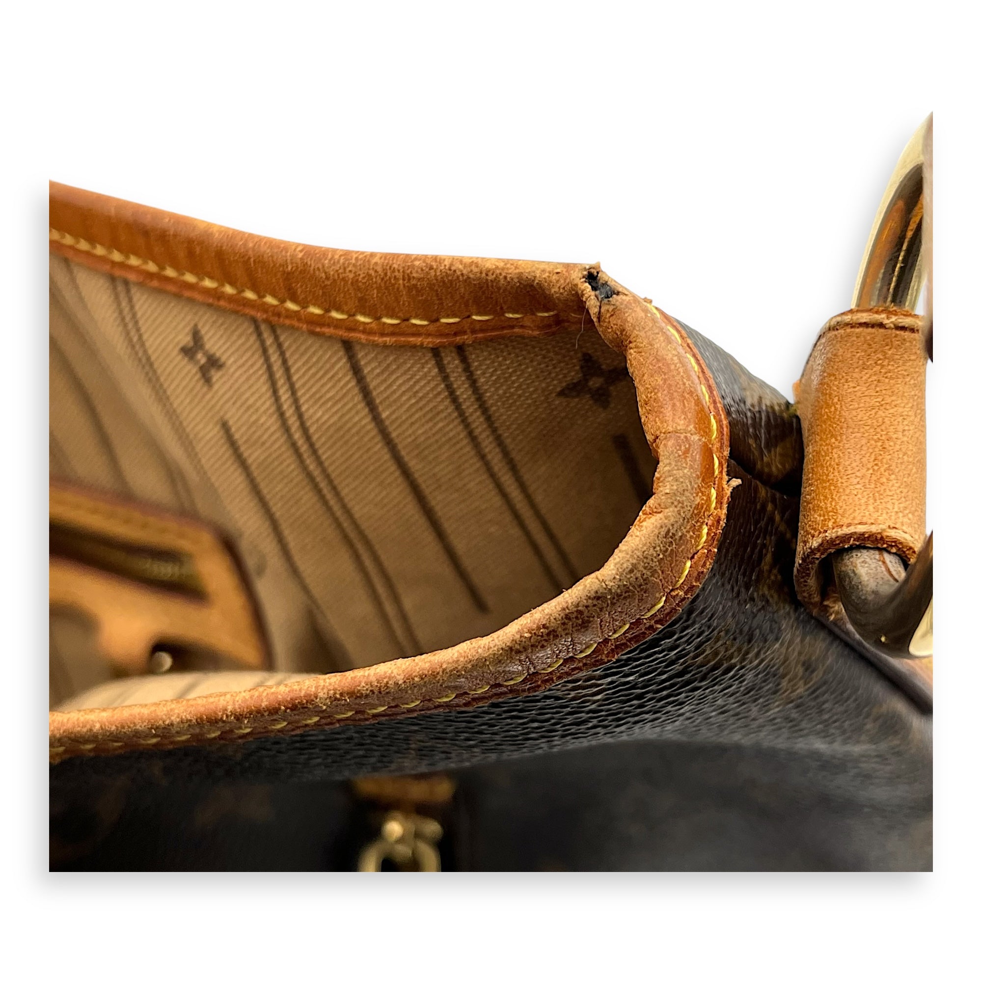 Delightful Shoulder Bag GM Brown in Monogram Coated Canvas, Gold hardware - Image 11